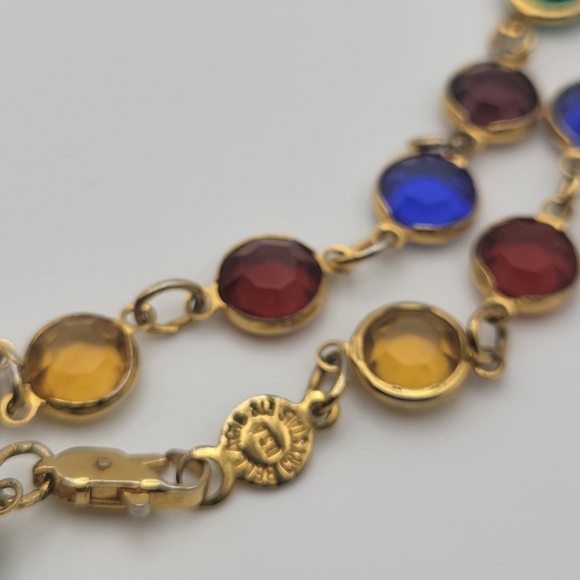 Crystals by Bellagio USA Multicolor Gemstone Necklace 34" - Picture 6 of 16